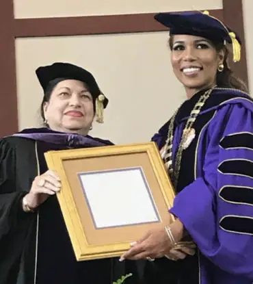 Doris Leevy Johnson with student